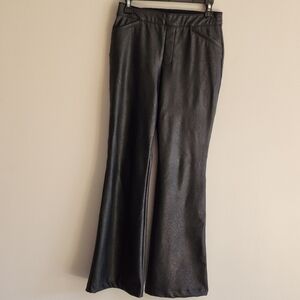 Spanx Black Faux leather Women's !Pants MINT